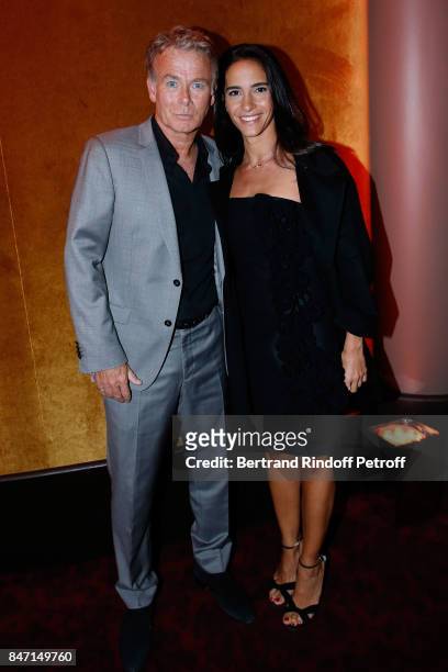 Actor Franck Dubosc and his wife Daniele attend the Reopening of the Hotel Barriere Le Fouquet's Paris, decorated by Jacques Garcia, at Hotel...