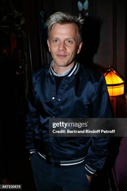 Alex Lutz attends the Reopening of the Hotel Barriere Le Fouquet's Paris, decorated by Jacques Garcia, at Hotel Barriere Le Fouquet's Paris on...