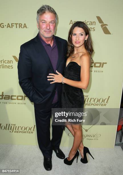 Alec Baldwin and Hilaria Baldwin attend The Hollywood Reporter and SAG-AFTRA Inaugural Emmy Nominees Night presented by American Airlines, Breguet,...