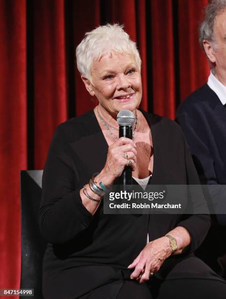 Actor Dame Judi Dench attends an Official Academy Screening of VICTORIA & ABDUL hosted by The Academy of Motion Picture Arts & Sciences at MOMA -...