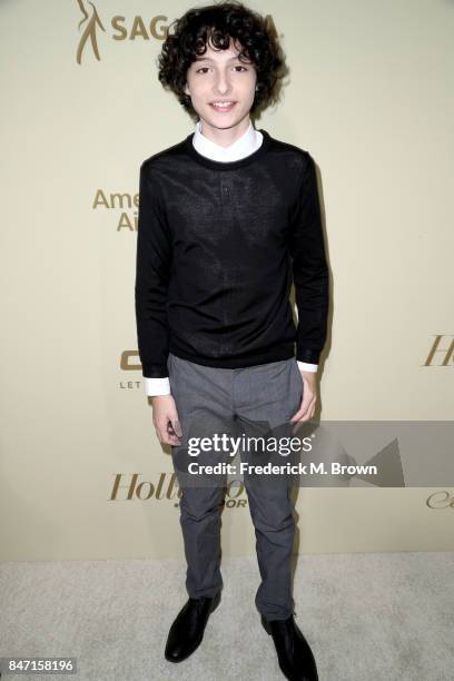 Finn Wolfhard attends The Hollywood Reporter and SAG-AFTRA Inaugural Emmy Nominees Night presented by American Airlines, Breguet, and Dacor at the...