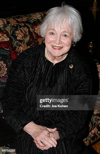 Actress Rebecca Schull attends the 6th Annual Love 'N Courage gala at the National Arts Club on February 9, 2009 in New York City.