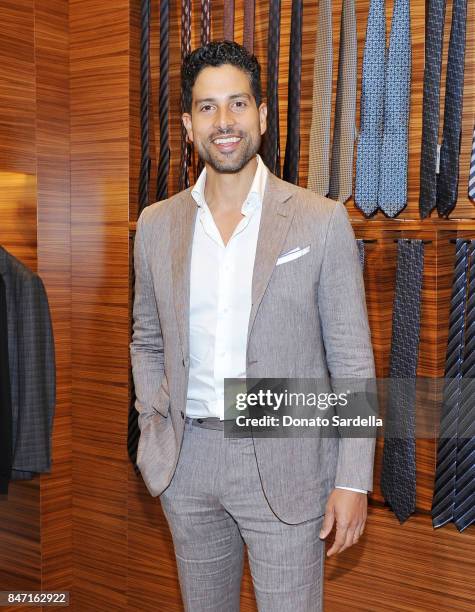 Actor Adam Rodriguez at Ermenegildo Zegna Blake Griffin Beverly Hills event 2017 at Ermenegildo Zegna Boutique on September 14, 2017 in Beverly...