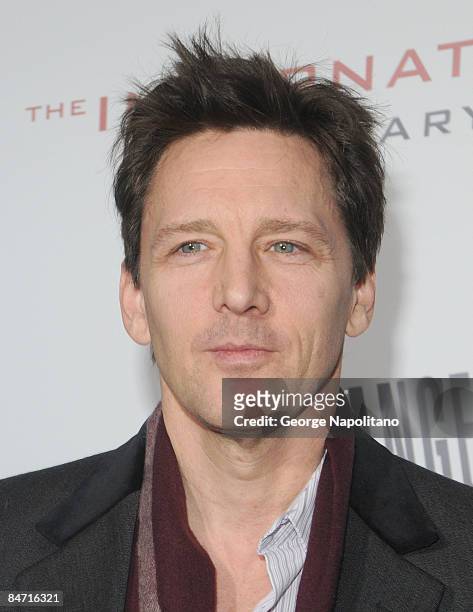 Actor Andrew McCarthy attends the Cinema Society and Angel by Thierry Mugler screening of "The International" at AMC Lincoln Square on February 9,...