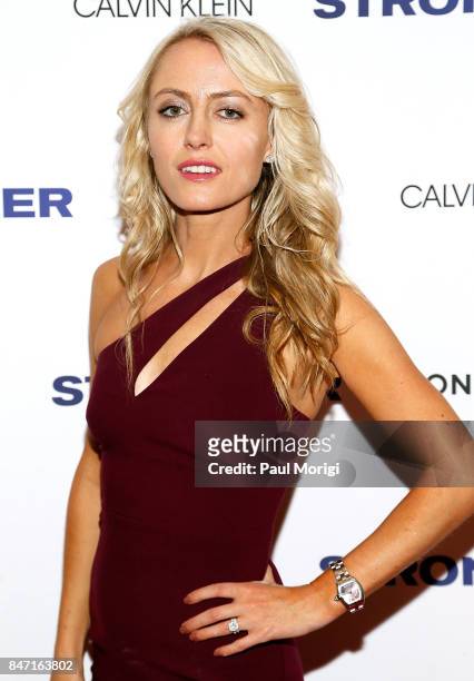 Actress Amy Rutberg attends the "Stronger" New York Premiere at Walter Reade Theater on September 14, 2017 in New York City.