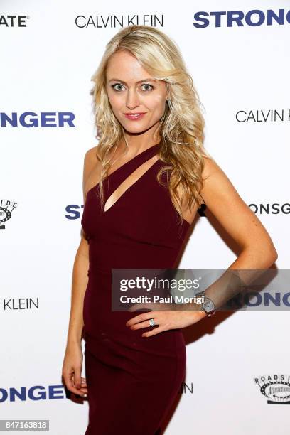 Actress Amy Rutberg attends the "Stronger" New York Premiere at Walter Reade Theater on September 14, 2017 in New York City.