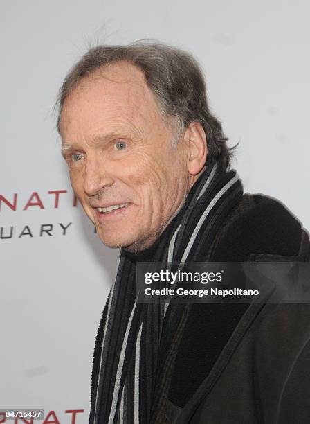 Personality Dick Cavett attends the Cinema Society and Angel by Thierry Mugler screening of "The International" at AMC Lincoln Square on February 9,...