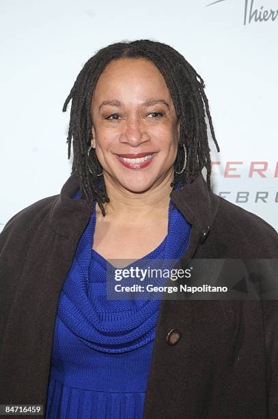 Actress S. Epatha Merkerson attends the Cinema Society and Angel by Thierry Mugler screening of "The International" at AMC Lincoln Square on February...