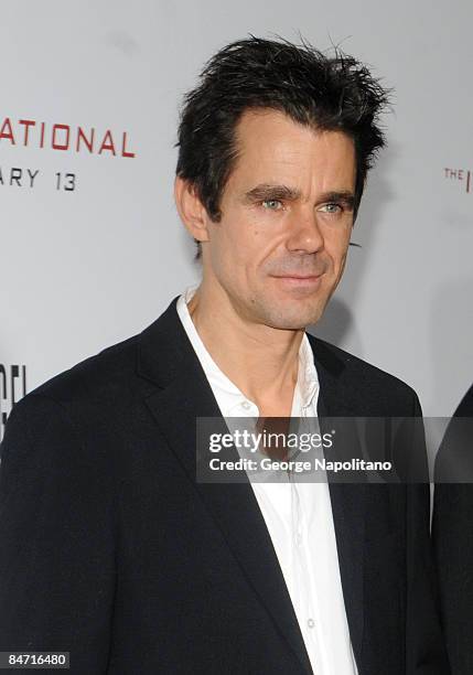 Director Tom Tykwer attends the Cinema Society and Angel by Thierry Mugler screening of "The International" at AMC Lincoln Square on February 9, 2009...