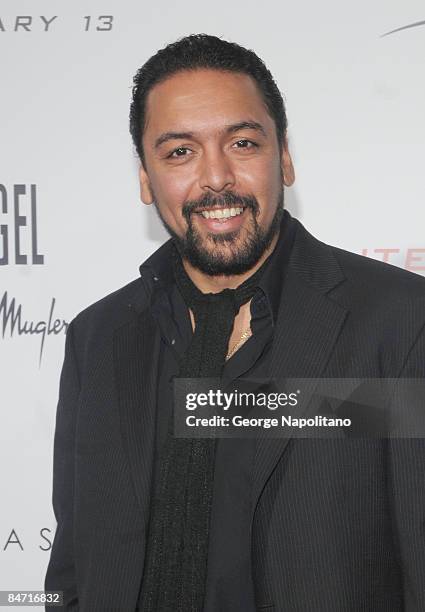 Actor Felix Solis attends the Cinema Society and Angel by Thierry Mugler screening of "The International" at AMC Lincoln Square on February 9, 2009...