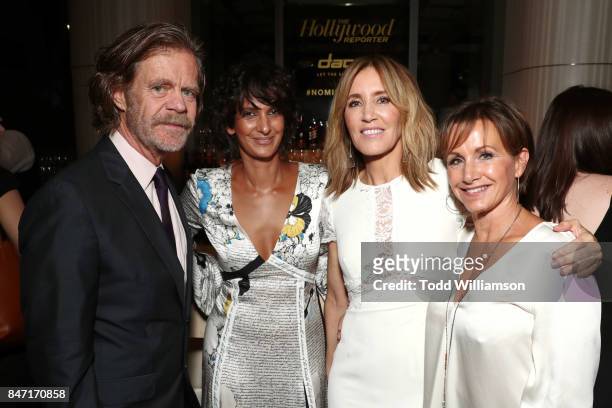 William H. Macy, Poorna Jagannathan, Felicity Huffman and Gabrielle Carteris attend The Hollywood Reporter and SAG-AFTRA Inaugural Emmy Nominees...