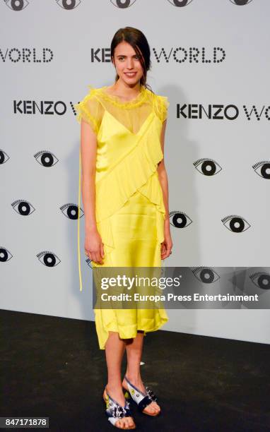 Margaret Qualley attends the 'Kenzo summer party' photocall at Royal Theatre on September 6, 2017 in Madrid, Spain.