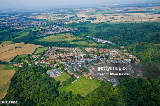 aerial view of coopersale in essex - essex photos et images de collection