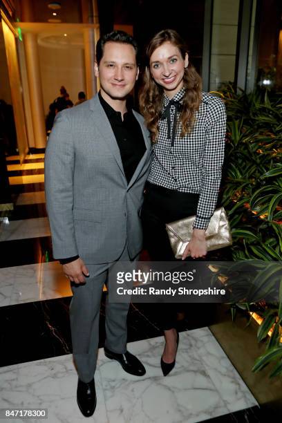 Matt McGorry and Lauren Lapkus attend The Hollywood Reporter and SAG-AFTRA Inaugural Emmy Nominees Night presented by American Airlines, Breguet, and...