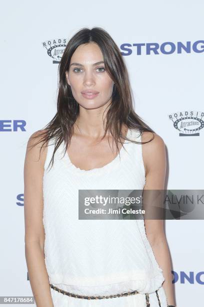 Alina Puscau attends the New York premiere of "Stronger" at Walter Reade Theater on September 14, 2017 in New York City.