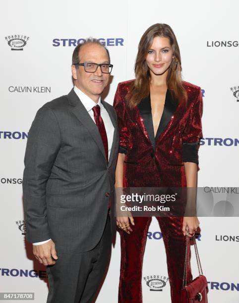 Gary Michael Walters and Valery Kaufman attend the premiere of "Stronger" at Walter Reade Theater on September 14, 2017 in New York City.