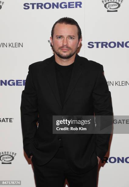 Richard Lane Jr. Attends the premiere of "Stronger" at Walter Reade Theater on September 14, 2017 in New York City.