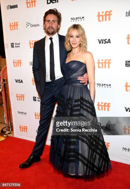 Actor Edward Holcroft and actress Sarah Gadon attend The World Premiere of the Limited Series "Alias Grace" starring Sarah Gadon, from Sarah Polley,...