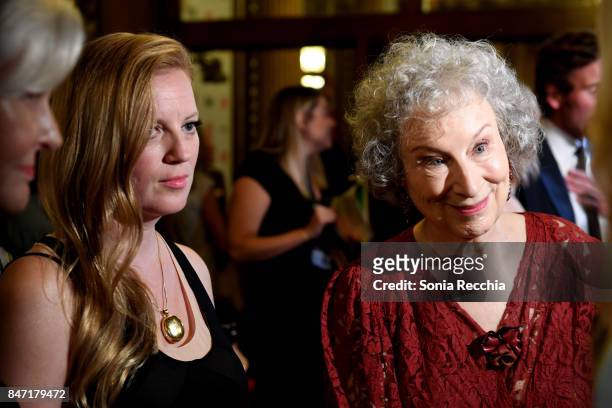Writera Sarah Polley and Margaret Atwood attend The World Premiere of the Limited Series "Alias Grace" starring Sarah Gadon, from Sarah Polley,...