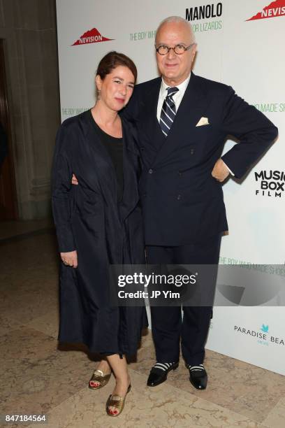 Manolo Blahnik attends the premiere of 'Manolo: The Boy Who Made Shoes for Lizards', hosted by Manolo Blahnik with The Cinema Society at The Frick...