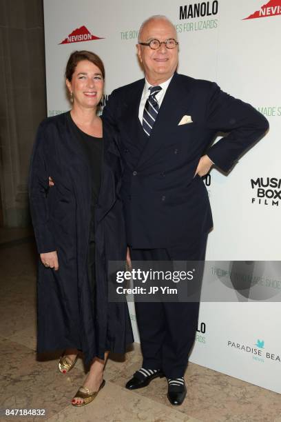Manolo Blahnik attends the premiere of 'Manolo: The Boy Who Made Shoes for Lizards', hosted by Manolo Blahnik with The Cinema Society at The Frick...
