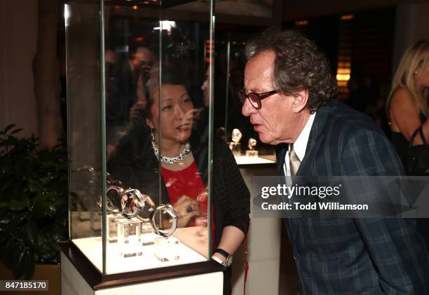 Geoffrey Rush attends The Hollywood Reporter and SAG-AFTRA Inaugural Emmy Nominees Night presented by American Airlines, Breguet, and Dacor at the...