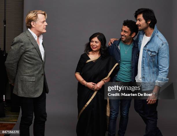 Eddie Izzard, Shrabani Basu, Adeel Akhtar and Ali Fazal from the film "Victoria and Abdul" pose for a portrait during the 2017 Toronto International...