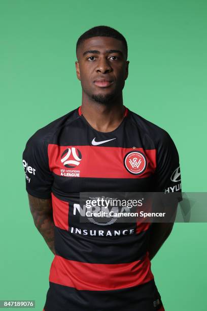 Roly Bonevacia poses during the Western Sydney Wanderers A-League headshots session at Fox Sports Studios on September 15, 2017 in Sydney, Australia.