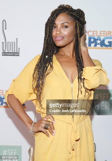 Actor K.D. Aubert attends the #SeeHER Pre-Emmy Party Hosted By Celebrity Page TV and A.N.A at Soul Hollywood Restaurant & Bar on September 14, 2017...