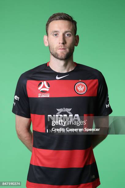 Robert Cornthwaite poses during the Western Sydney Wanderers A-League headshots session at Fox Sports Studios on September 15, 2017 in Sydney,...