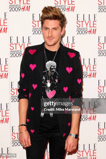 Henry Holland arrives at the Elle Style Awards 2009 at Big Sky Studios on February 9, 2009 in London, England.