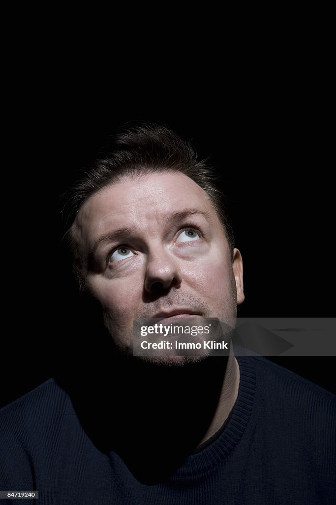 Actor & comedian Ricky Gervais poses for a portrait shoot for the