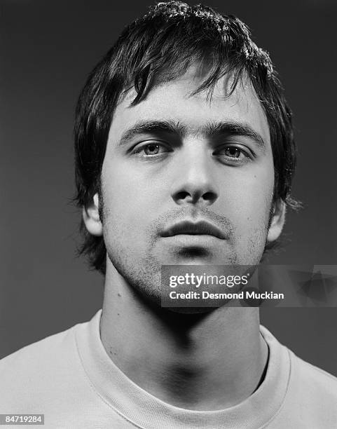 Footballer Joe Cole poses for a portrait shoot for Esquire magazine in London on March 17, 2006.