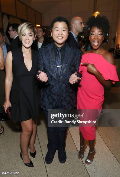 Lauren Morelli, Hudson Yang and Samira Wiley attend The Hollywood Reporter and SAG-AFTRA Inaugural Emmy Nominees Night presented by American...