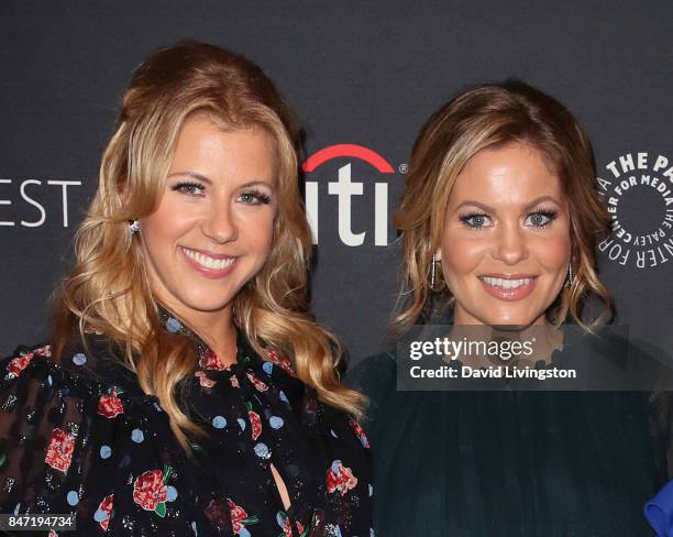 Actresses Jodie Sweetin and Candace Cameron Bure attend The Paley Center for Media's 11th Annual PaleyFest fall TV previews Los Angeles for Netflix's...