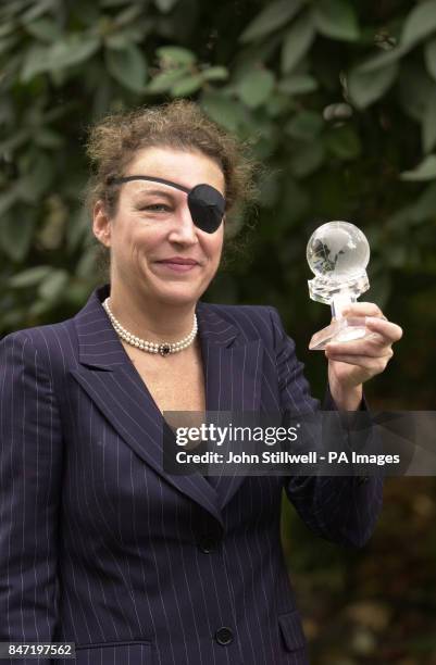 Marie Colvin the Sunday Times correspondent, during the 'Women of the year Lunch 2001' at the Savoy Hotel in London.