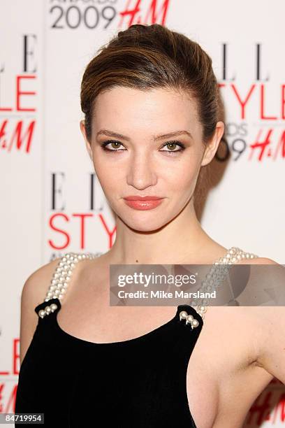 Talulah Riley arrives at the Elle Style Awards 2009 at Big Sky Studios on February 9, 2009 in London, England.
