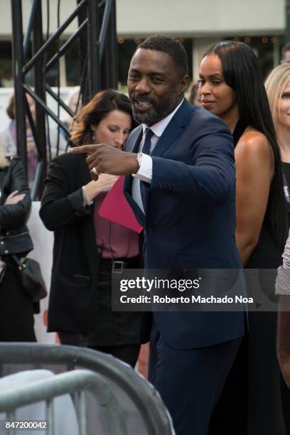Actor Idris Elba arrives at the Roy Thompson Hall for the premiere of the film 'The Mountain Between Us' during the Toronto International Film...
