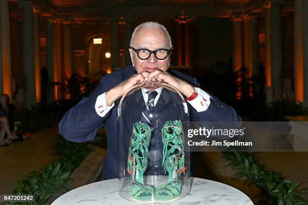 Designer Manolo Blahnik attends the premiere of "Manolo: The Boy Who Made Shoes For Lizards" hosted by Manolo Blahnik with The Cinema Society at The...