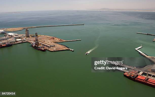 General view of Cape Town Harbour on February 6, 2009 in Cape Town, South Africa.