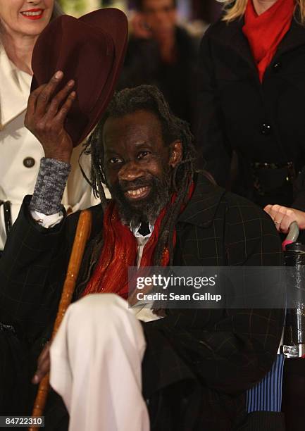 Actor Sotigui Kouyate attends the premiere for 'London River' as part of the 59th Berlin Film Festival at the Grand Hyatt Hotel on February 10, 2009...