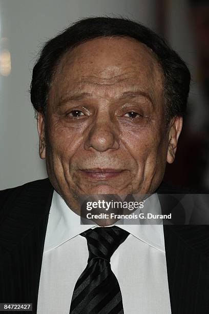 Egyptian comedian Adel Imam attends the Cinema Verite Festival Opening night on October 1O, 2008 in Geneva, Switzerland.