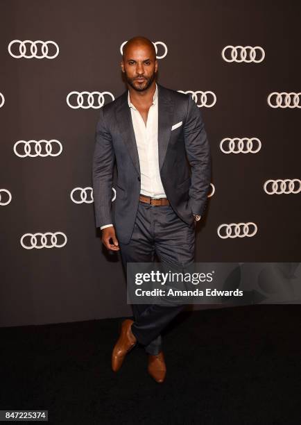 Actor Ricky Whittle arrives at the Audi Celebrates The 69th Emmys party at The Highlight Room at the Dream Hollywood on September 14, 2017 in...