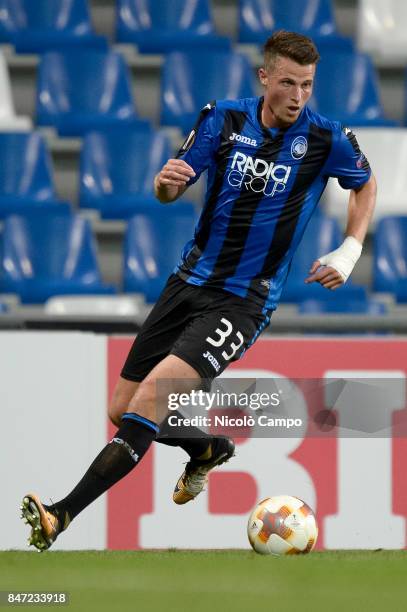 Hans Hateboer of Atalanta BC in action during the UEFA Europa League group E football match between Atalanta BC and Everton FC. Atalanta BC wins 3-0...