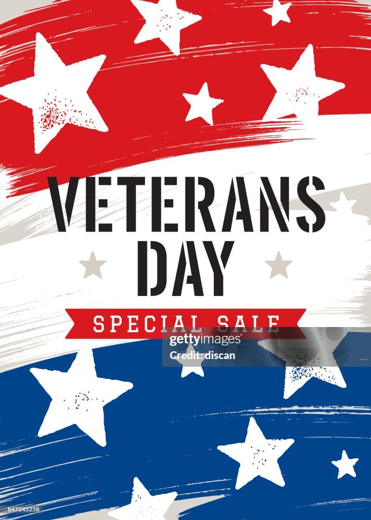 Veterans Day Sale Background