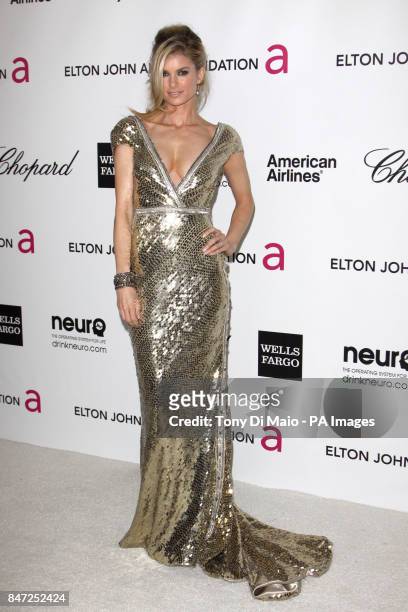 Marissa Miller arriving for the Elton John Aids Foundation Academy Awards Viewing Party at West Hollywood Park in Los Angeles, USA.