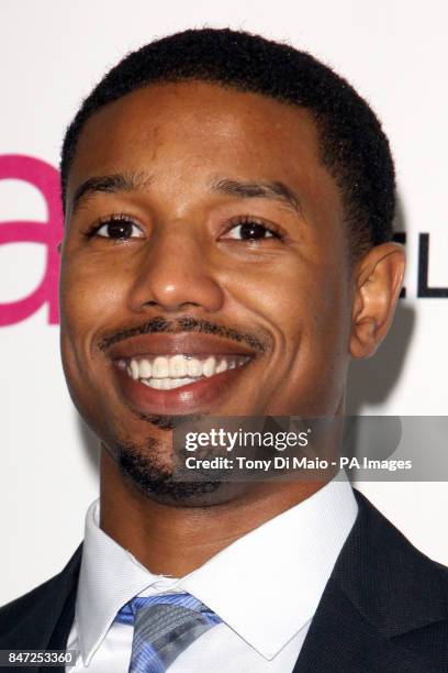 Michael B. Jordan arriving for the Elton John Aids Foundation Academy Awards Viewing Party at West Hollywood Park in Los Angeles, USA.