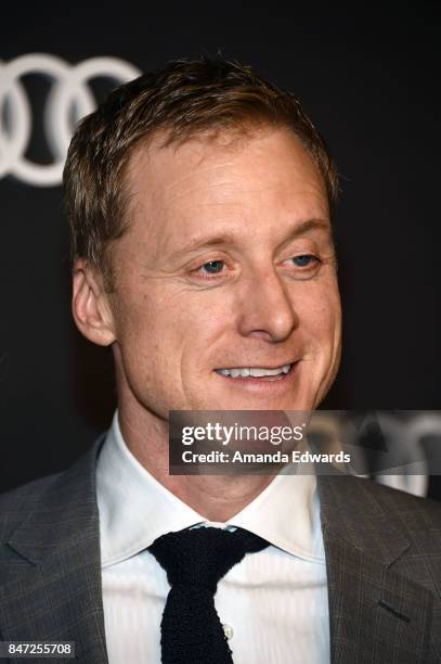 Actor Alan Tudyk arrives at the Audi Celebrates The 69th Emmys party at The Highlight Room at the Dream Hollywood on September 14, 2017 in Hollywood,...