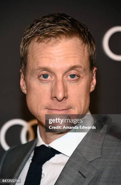 Actor Alan Tudyk arrives at the Audi Celebrates The 69th Emmys party at The Highlight Room at the Dream Hollywood on September 14, 2017 in Hollywood,...