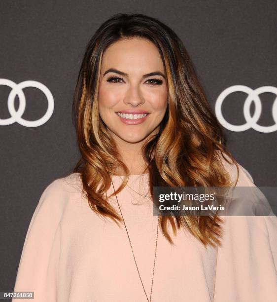 Actress Chrishell Stause attends the Audi celebration for the 69th Emmys at The Highlight Room at the Dream Hollywood on September 14, 2017 in...